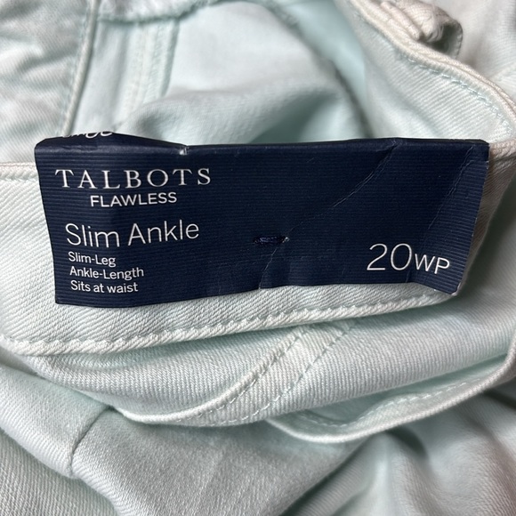 TALBOTS Flawless Petite Aqua Slim Ankle Jeans Size 20 - Picture 9 of 10